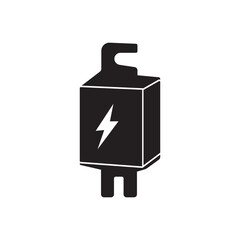 electrical fuse icon vector illustration design template