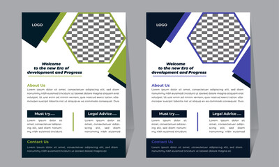 Unique flyer design for company, corporate, business , business farm as well as introduction way with polygon background .