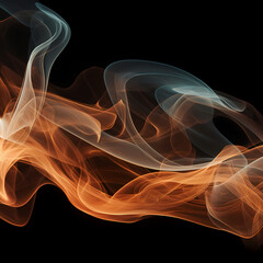 Abstract patterns created by smoke.