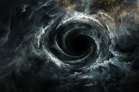 Mysterious Cosmic Vortex: An Artistic Vision of Interstellar Space Phenomenon Banner