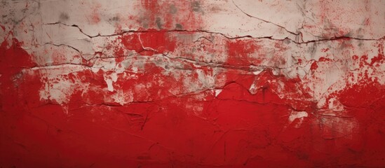 Obraz premium A detailed closeup of a magenta and white rectangular wall painted with vibrant art paint, creating a beautiful horizon of tints and shades