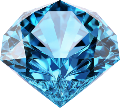 diamond on blue