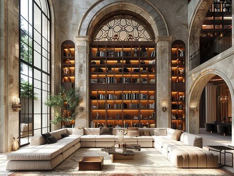 Gothic cathedral converted into a luxurious residence8K