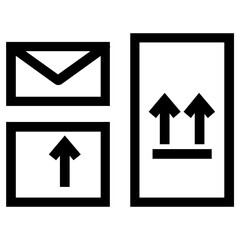 communication icon, simple vector design
