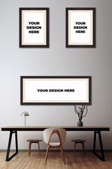 Desk Mockup X3 Mockups for photography or design.