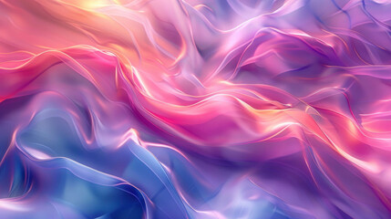 Obraz premium Beautifully rendered image showing undulating waves suggesting calmness and serenity in a dreamy setting