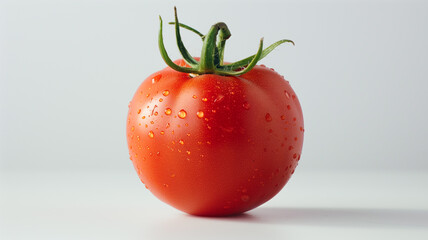 Close up of a tomato with water drops