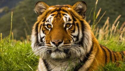 Obraz premium Tiger in grass