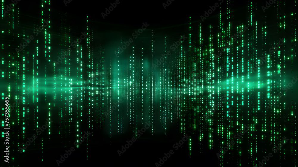 Aufkleber binary code tech background