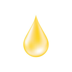 Oil Drop or Petroleum Drop. Vector Illustration Isolate on White Background. 