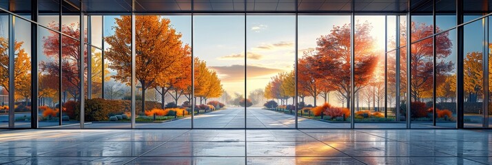 Modern Office Building, Background HD, Illustrations
