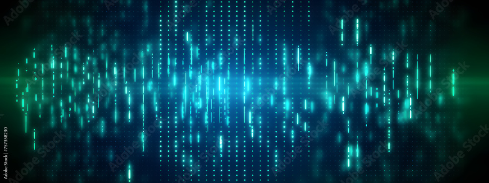 Aufkleber binary code tech background