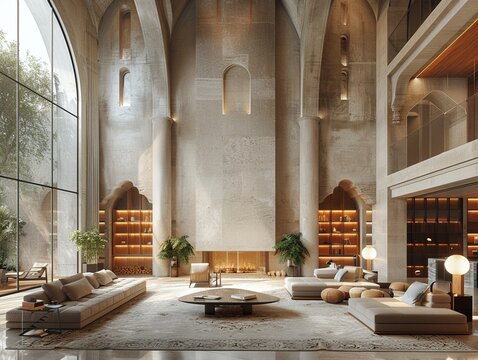 Gothic cathedral converted into a luxurious residence8K