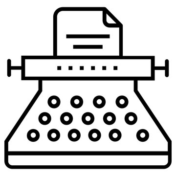 copywriter icon, simple vector design