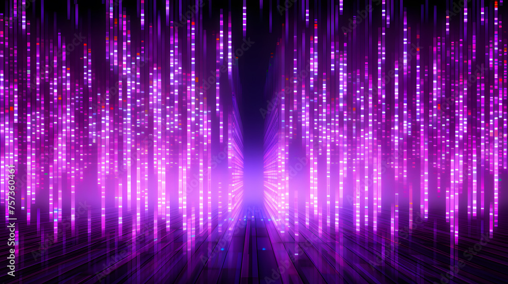 Poster binary code tech background