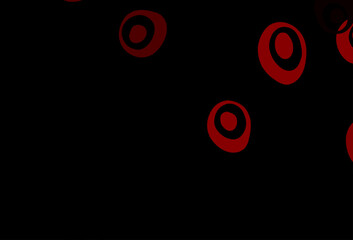 Dark Red vector pattern with spheres.