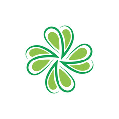 clover logo icon vector