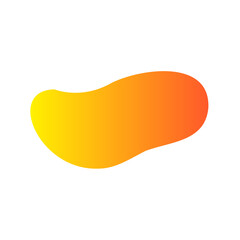 illustration of orange shape element