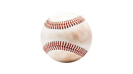 Baseball ball cutout. Isolated ball for baseball on transparent background