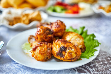 oven-baked chicken legs on a plate