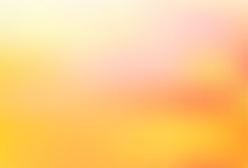 Light Yellow, Orange vector blurred shine abstract background.