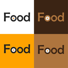 Fototapeta premium Unique Minimal Fresh Food Restaurant Logo Design.