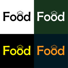 Unique Minimal Fresh Food Restaurant Logo Design.