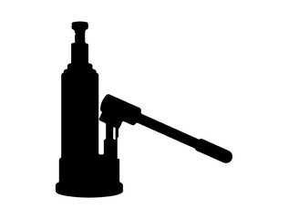 Lifting jack silhouette vector art