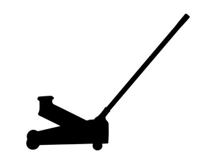 Lifting jack silhouette vector art