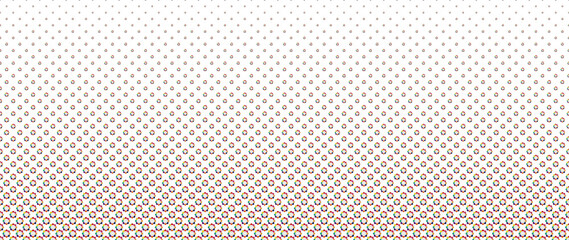 Blended  colorful smile flower on white for pattern and background, halftone effect.
