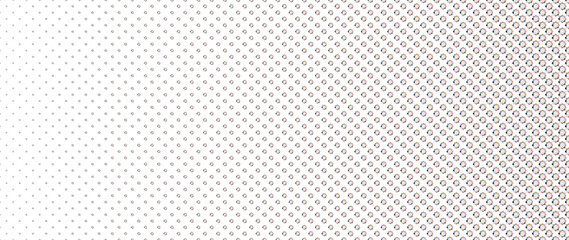 Blended  cute smile flower on white for pattern and background, halftone effect.