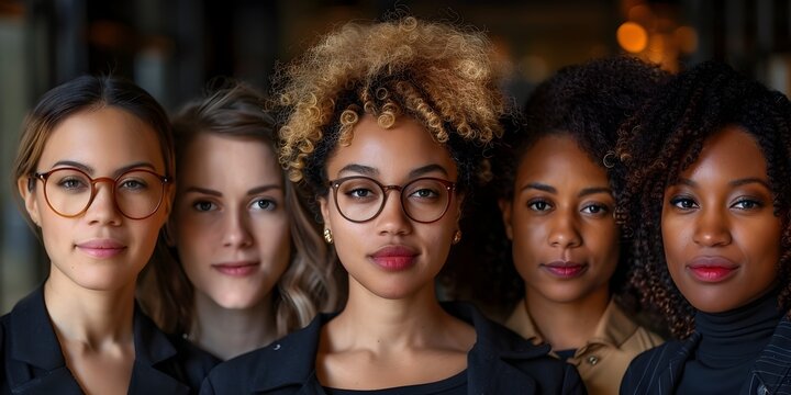 A group of women with glasses and different hair colors