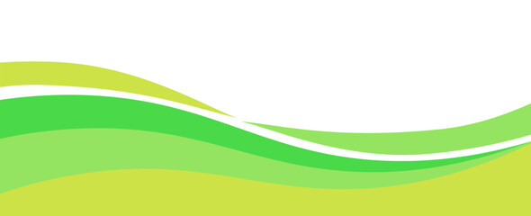 Abstract green banner background. Graphic design banner pattern background template with dynamic curve shapes