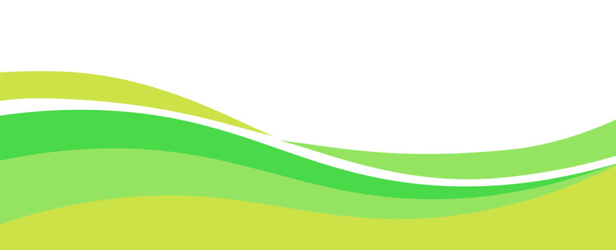 Abstract green banner background. Graphic design banner pattern background template with dynamic curve shapes