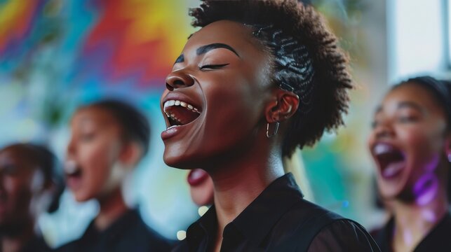 Capturing the Joy of Singing: A Passionate Choir in Harmony