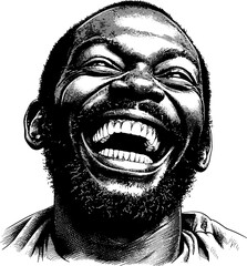 Laughing Man Portrait