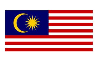 Editable Malaysia Flag Vector - High-Resolution National Symbol Customizable Vector File for Asia