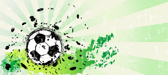 soccer, football, illustration with paint strokes and splashes, grungy mockup, great soccer event - 757386867