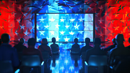 The Big Screen Vote: Americans Tune In for Real-Time Election Results