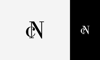 initial letter cN or Nc  lowercase joined uppercase,logo vektor design