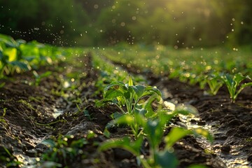 agriculture crops at the field
