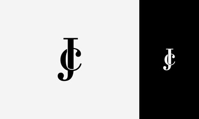 initial letter cJ or Jc  lowercase joined uppercase,logo vektor design