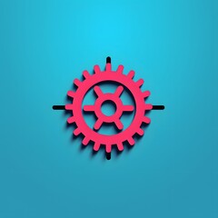 background with gears, Generative AI