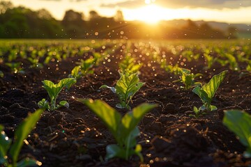 agriculture crops at the field