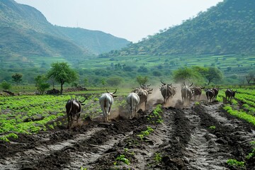 agriculture crops at the field
