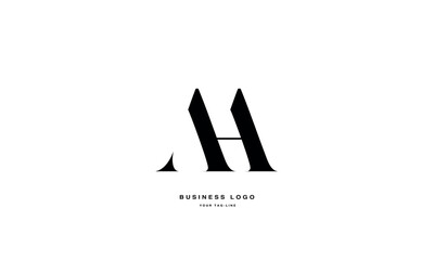 AH, HA, Abstract Letters Logo monogram
