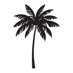 palm tree silhouette free eps with fully editable