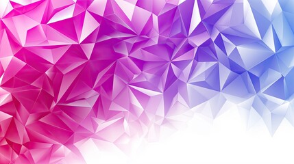 Fototapeta premium Pink and purple crystal polygonal pattern
