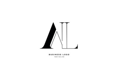 AL, LA, A, L, Abstract Letters Logo Monogram