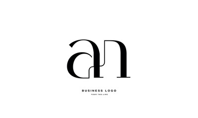 AN, NA, A, N, Abstract Letters Logo Monogram